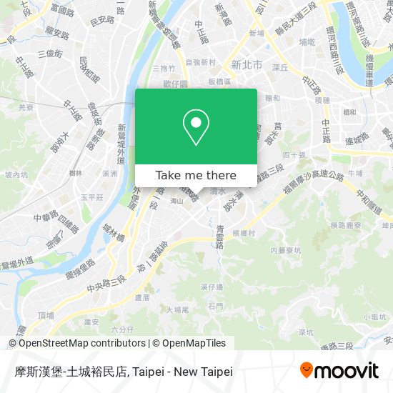 摩斯漢堡-土城裕民店 map