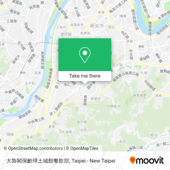 大魯閣保齡球土城館餐飲部地圖
