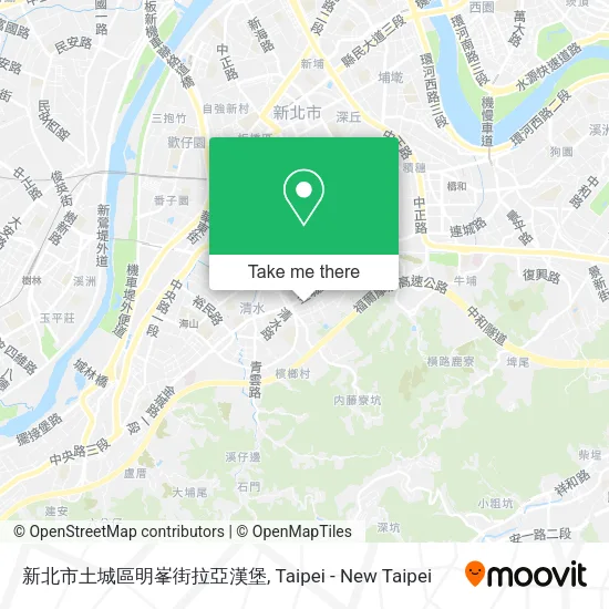 新北市土城區明峯街拉亞漢堡地圖