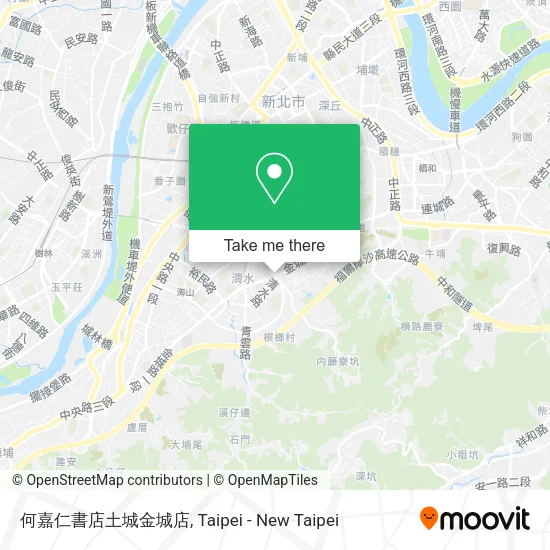 何嘉仁書店土城金城店地圖