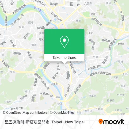 星巴克咖啡-新店建國門市 map