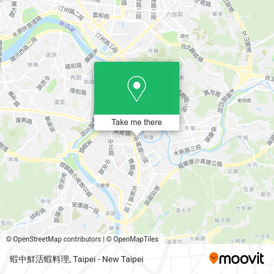蝦中鮮活蝦料理地圖