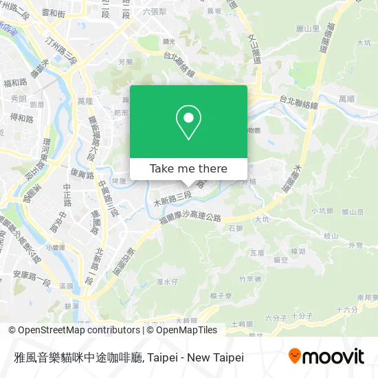 雅風音樂貓咪中途咖啡廳 map