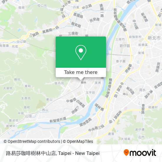 路易莎咖啡樹林中山店地圖
