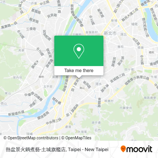熱盆景火鍋煮藝-土城旗艦店地圖