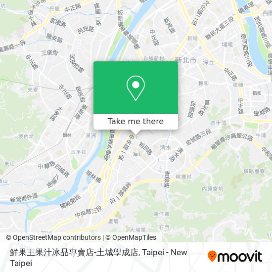 鮮果王果汁冰品專賣店-土城學成店 map