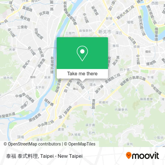 泰福 泰式料理地圖