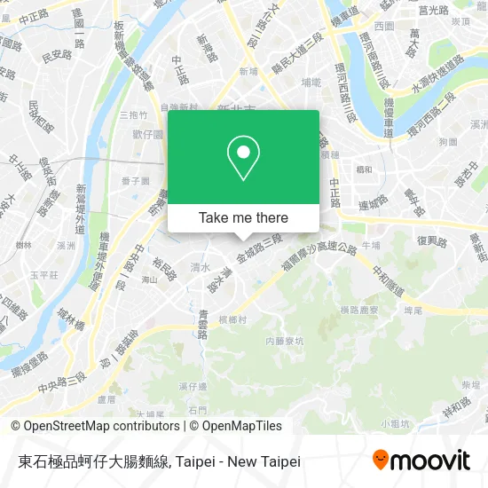 東石極品蚵仔大腸麵線地圖