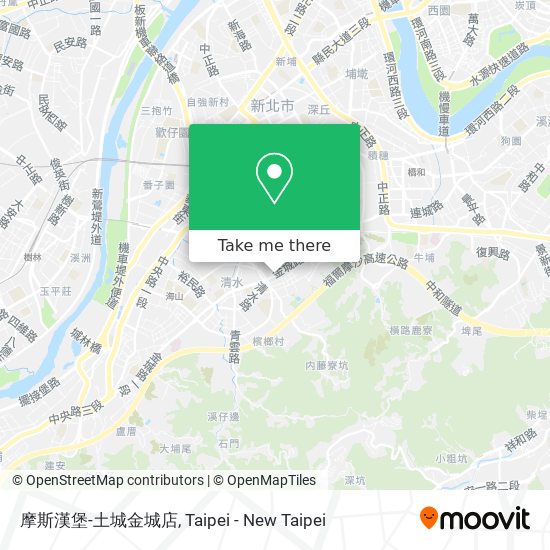 摩斯漢堡-土城金城店地圖
