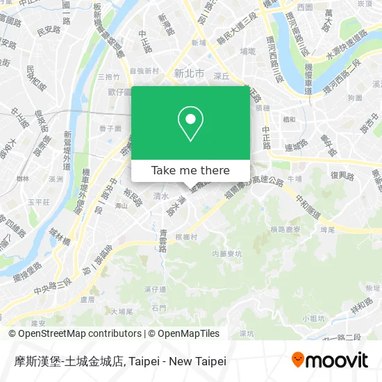 摩斯漢堡-土城金城店地圖