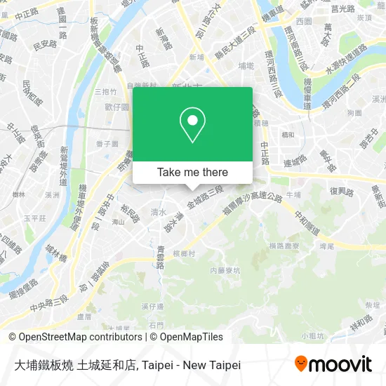 大埔鐵板燒 土城延和店地圖
