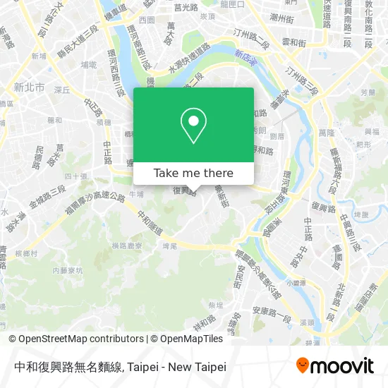 中和復興路無名麵線 map