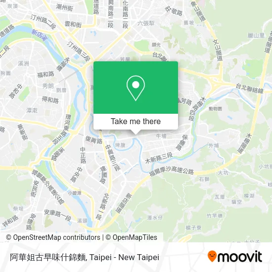 阿華姐古早味什錦麵地圖