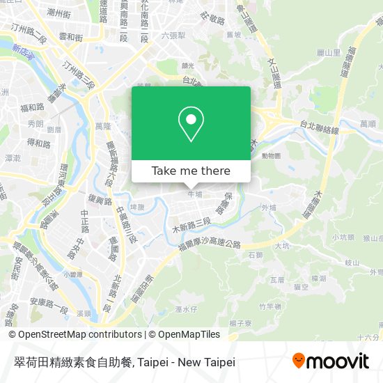 翠荷田精緻素食自助餐 map