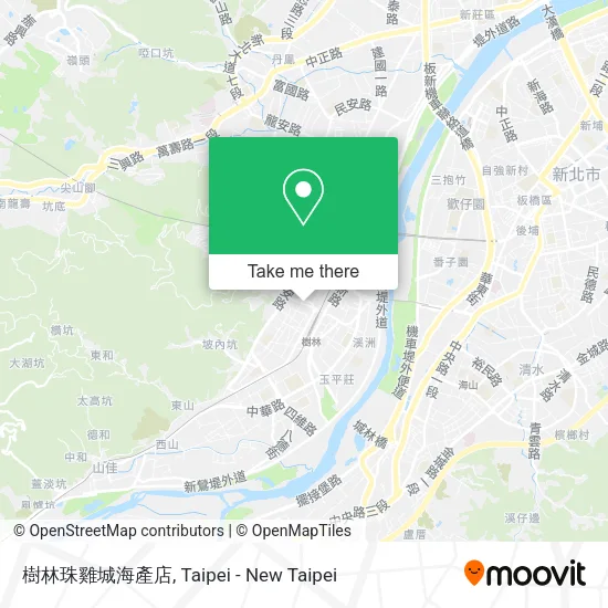 樹林珠雞城海產店地圖