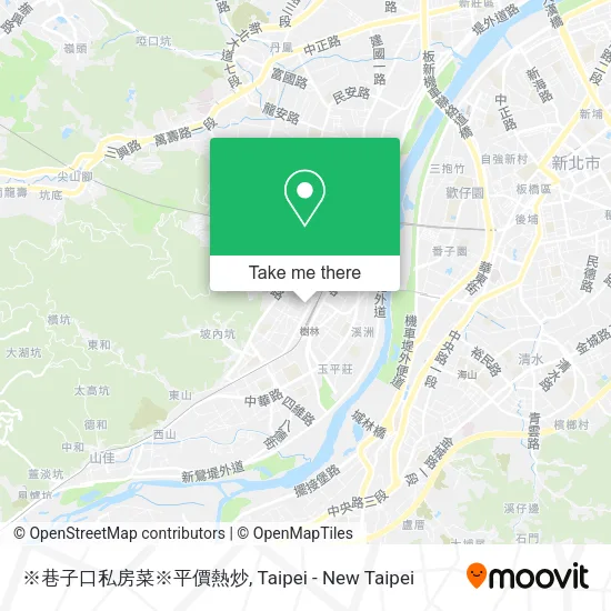 ※巷子口私房菜※平價熱炒地圖