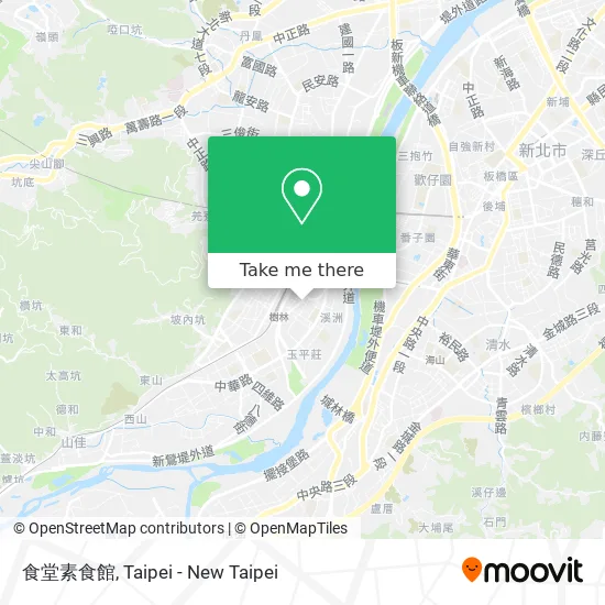 食堂素食館 map