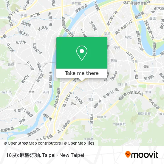 18度c麻醬涼麵 map