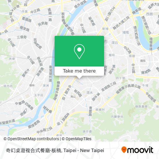 奇幻桌遊複合式餐廳-板橋 map