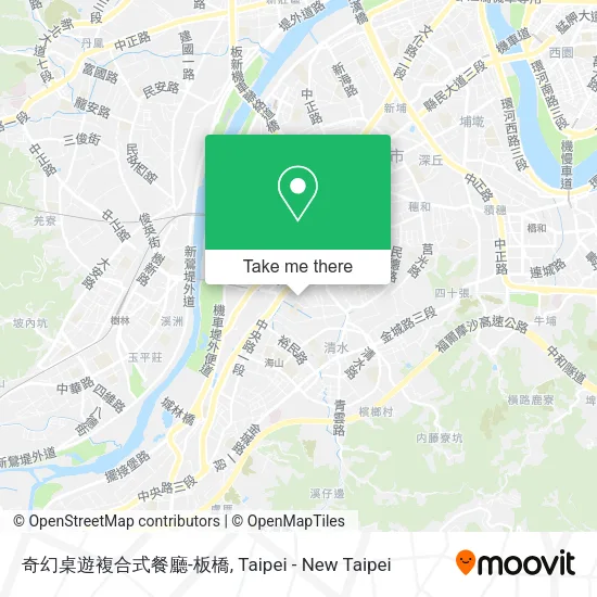 奇幻桌遊複合式餐廳-板橋地圖