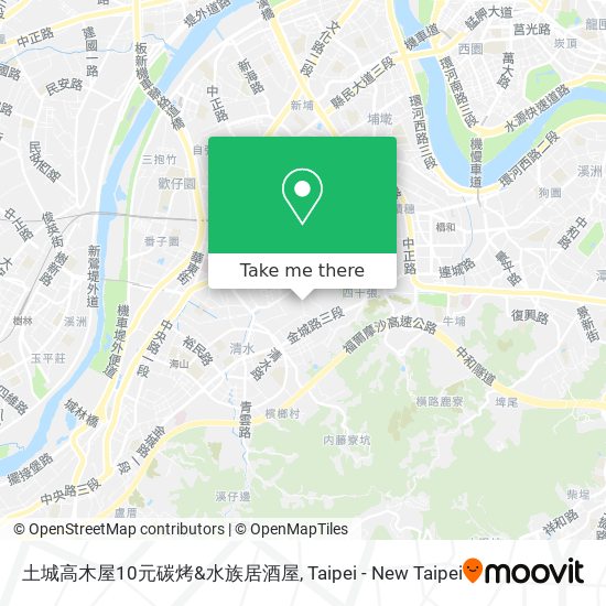 土城高木屋10元碳烤&水族居酒屋地圖