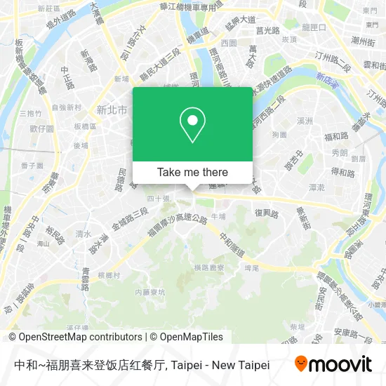 中和~福朋喜来登饭店红餐厅地圖