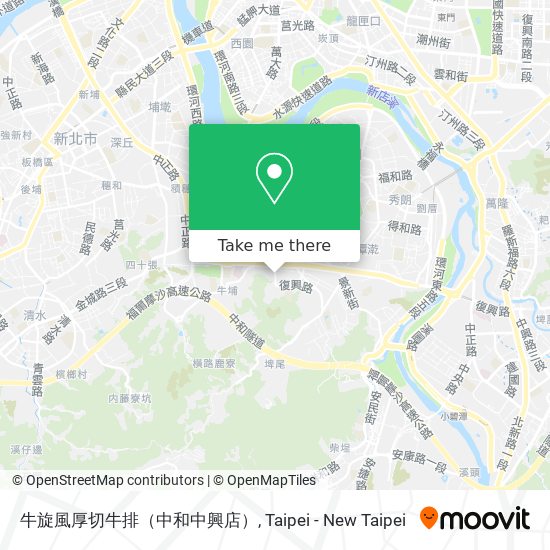 牛旋風厚切牛排（中和中興店） map