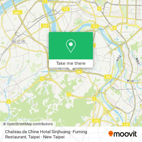 Chateau de Chine Hotel Sinjhuang -Fuming Restaurant map