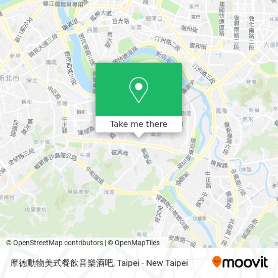 摩德動物美式餐飲音樂酒吧 map