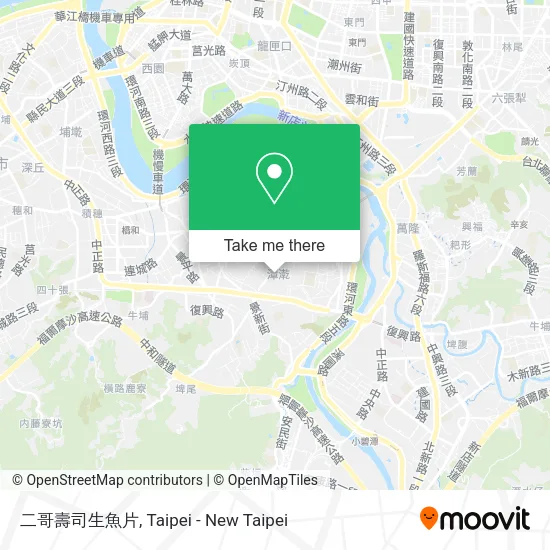 二哥壽司生魚片地圖