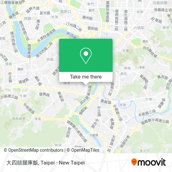 大四囍腿庫飯 map