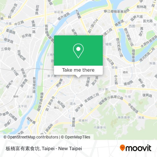 板橋富有素食坊 map