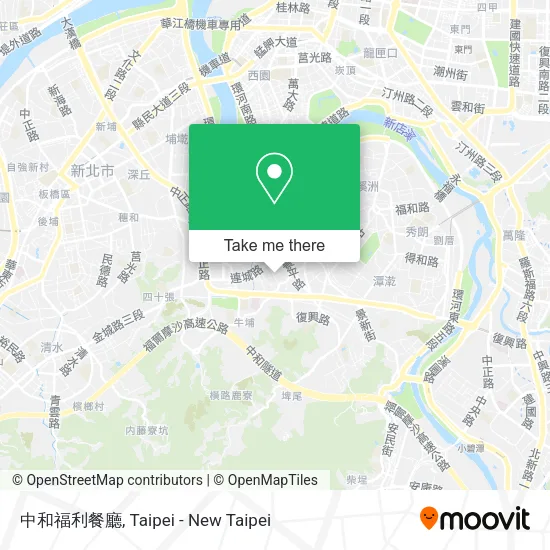 中和福利餐廳地圖