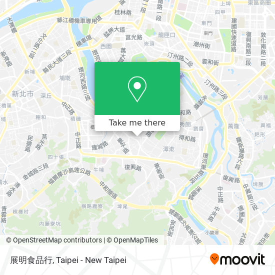 展明食品行 map