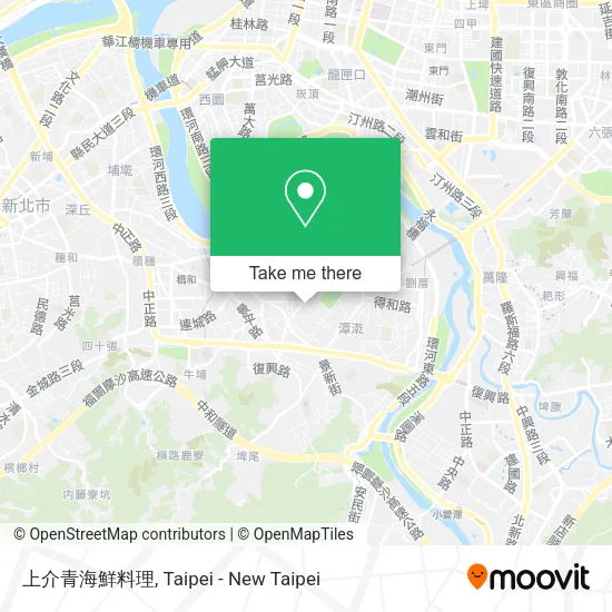 上介青海鮮料理地圖