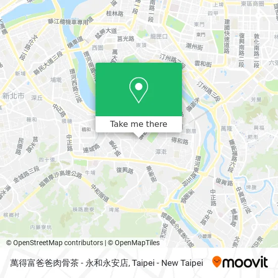 萬得富爸爸肉骨茶 - 永和永安店 map