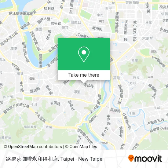 路易莎咖啡永和得和店地圖