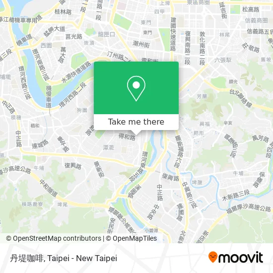 丹堤咖啡 map
