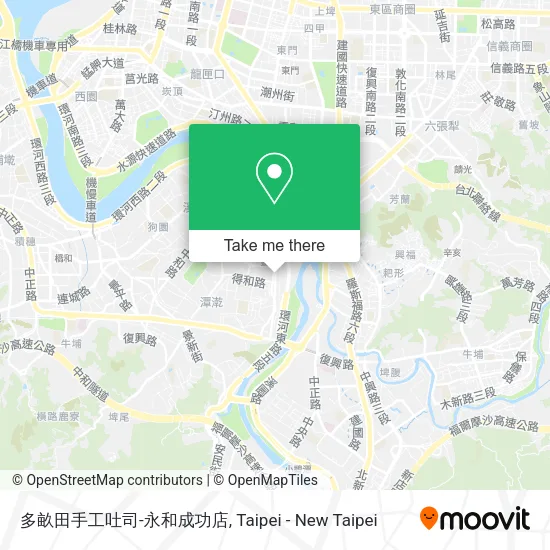 多畝田手工吐司-永和成功店地圖