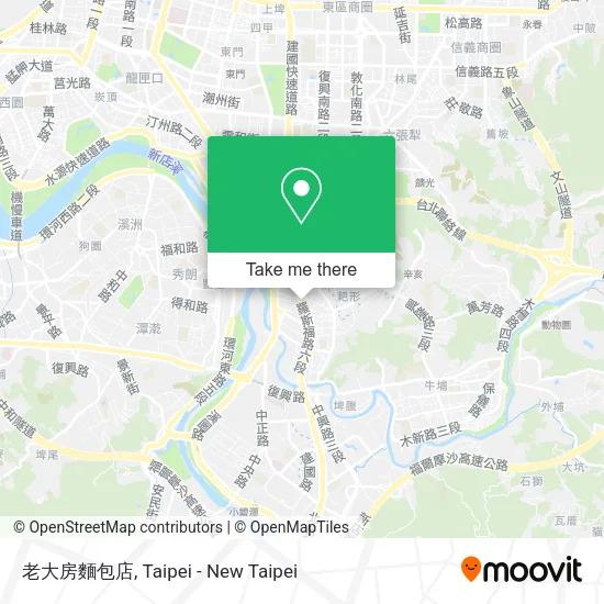 老大房麵包店 map