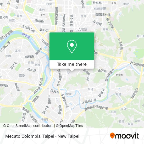 Mecato Colombia map