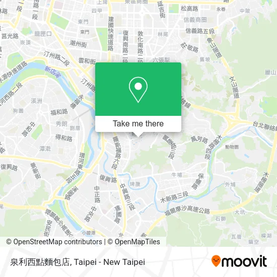 泉利西點麵包店 map