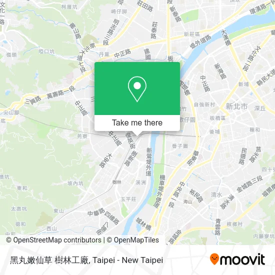 黑丸嫩仙草 樹林工廠地圖