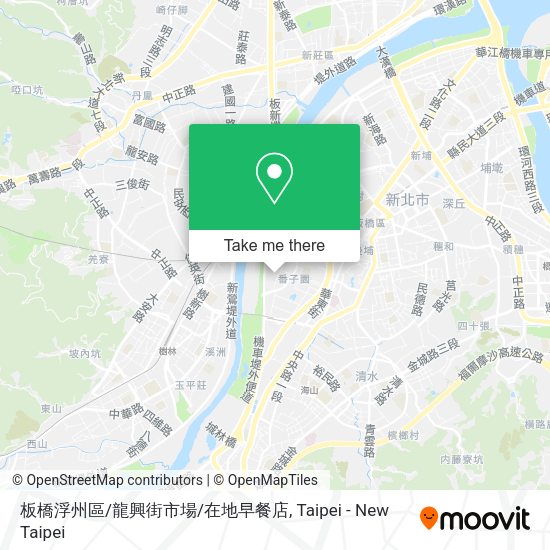 板橋浮州區/龍興街市場/在地早餐店地圖