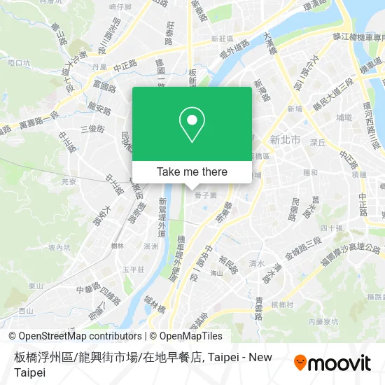 板橋浮州區/龍興街市場/在地早餐店地圖