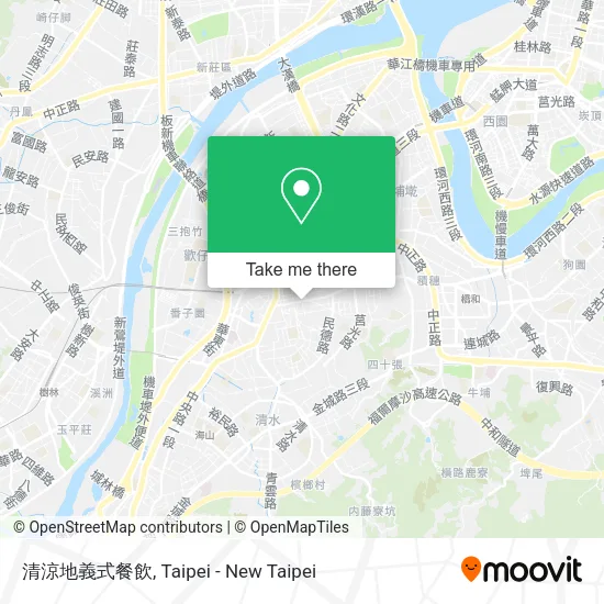 清涼地義式餐飲地圖