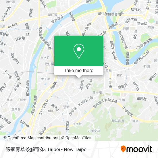 張家青草茶解毒茶地圖