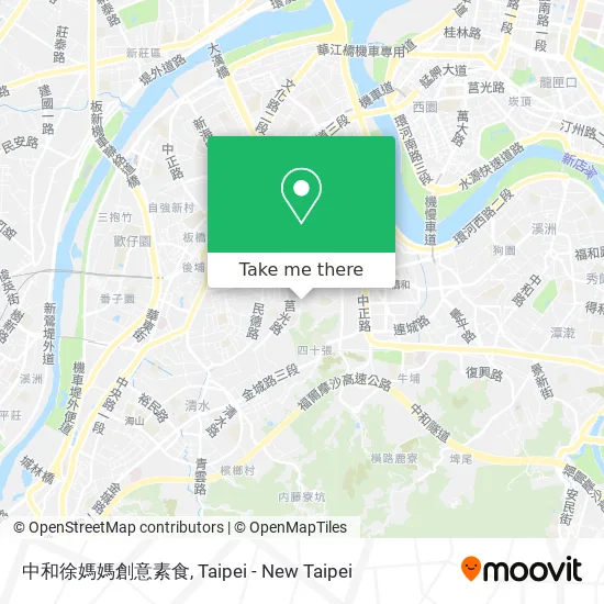 中和徐媽媽創意素食 map