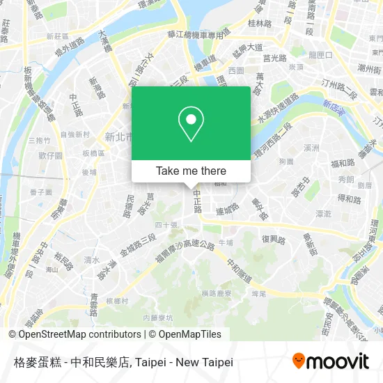 格麥蛋糕 - 中和民樂店 map