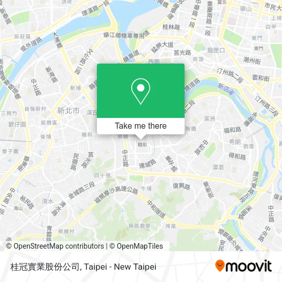 桂冠實業股份公司地圖